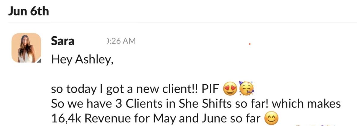 Client win