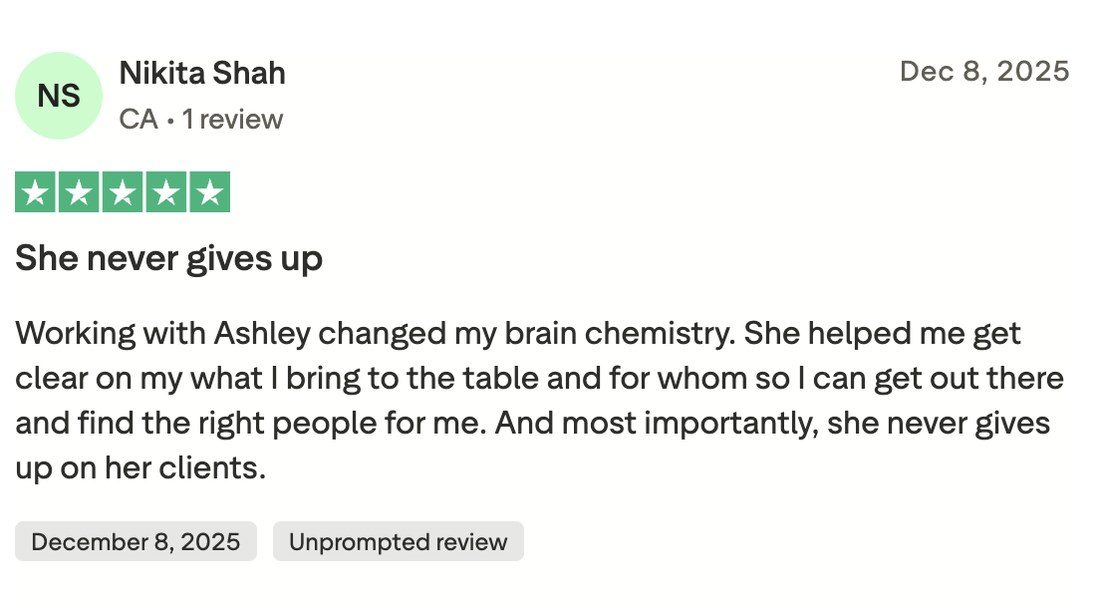 Trustpilot review: Nikita Shah — She never gives up