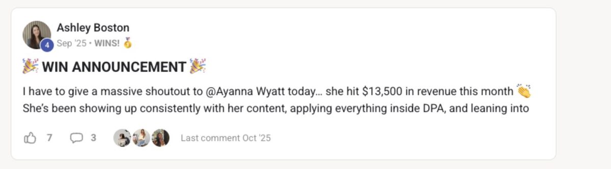 Ayanna — $13,500 month