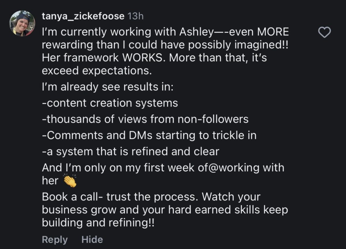 Tanya — the framework works
